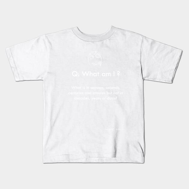 Riddle #4 Kids T-Shirt by DomaDART